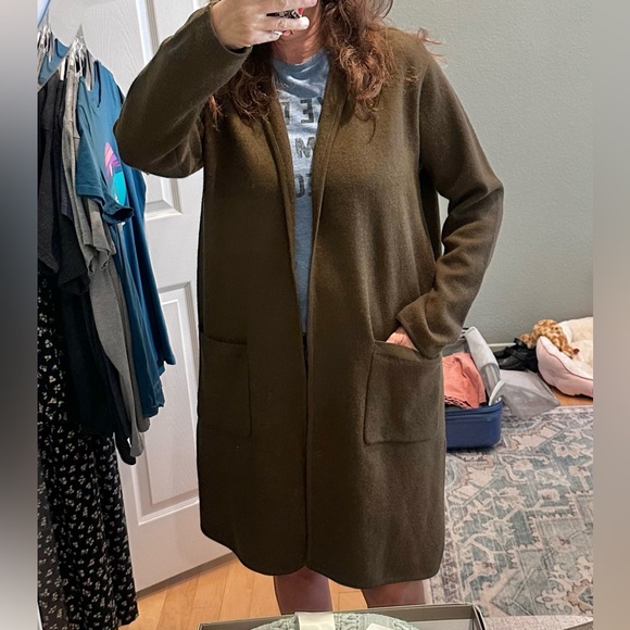 Madewell Camden Sweater Coat Open Front Size Medium - Picture 14 of 15